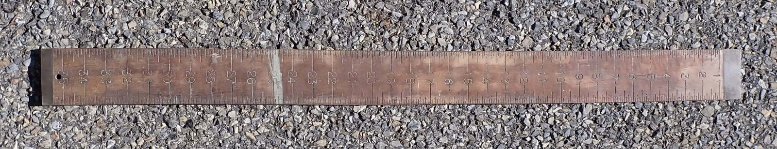 36" Brass & Wooden Rule / Gauge (1 of 5)