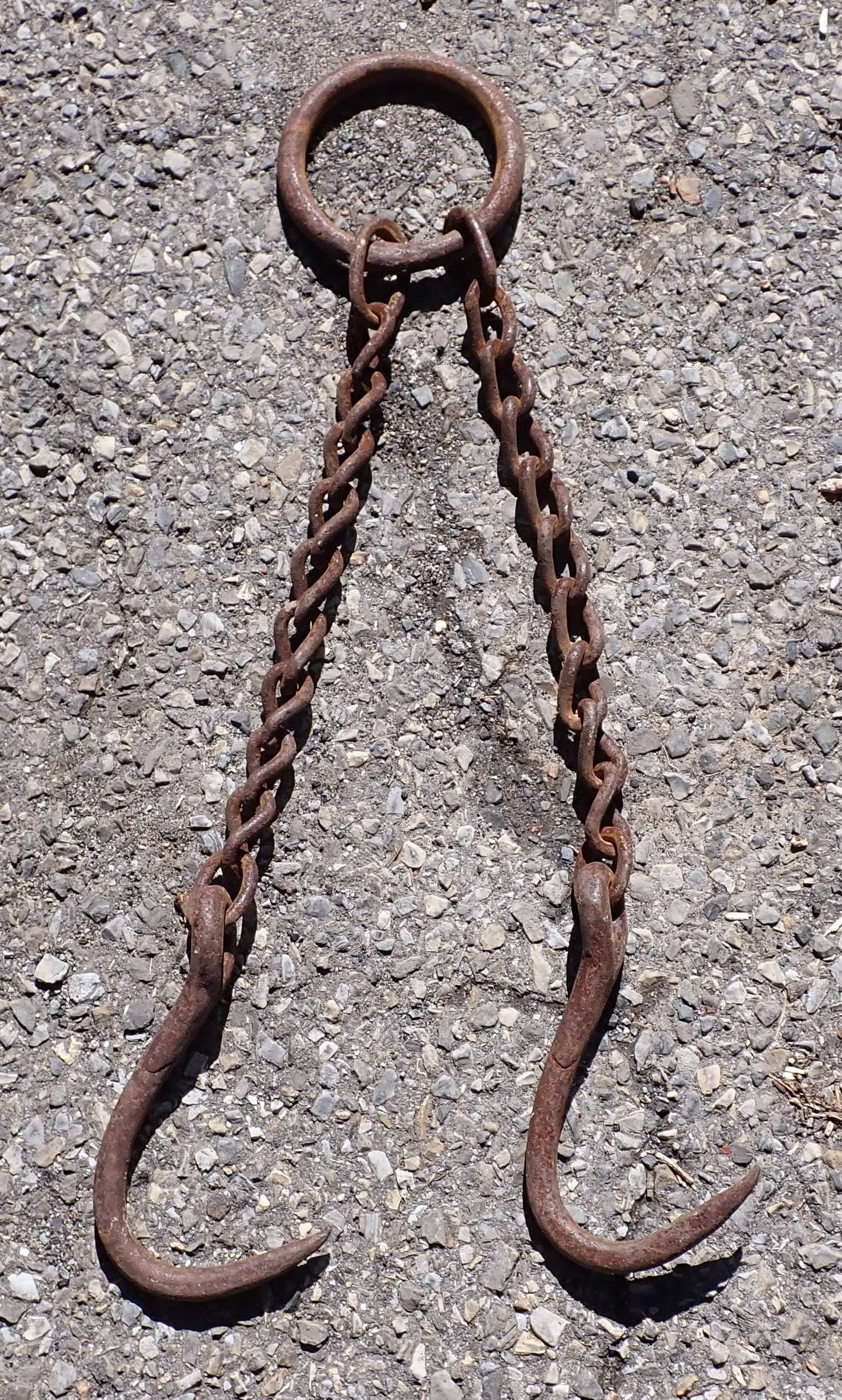 Early Logging Chain w/ Wrought Iron Hooks (1 of 2)