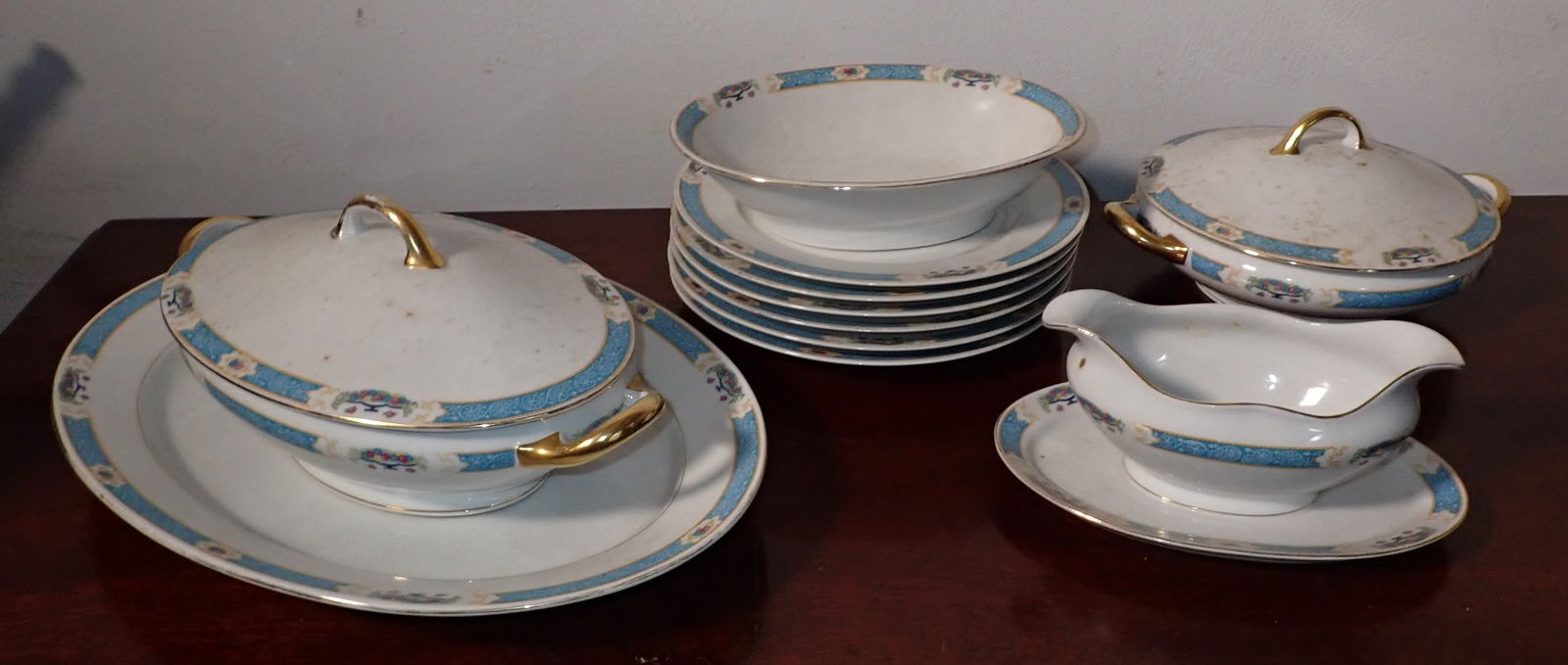 11pcs Royal Bayreuth Bavaria Dinnerware: No shipping !