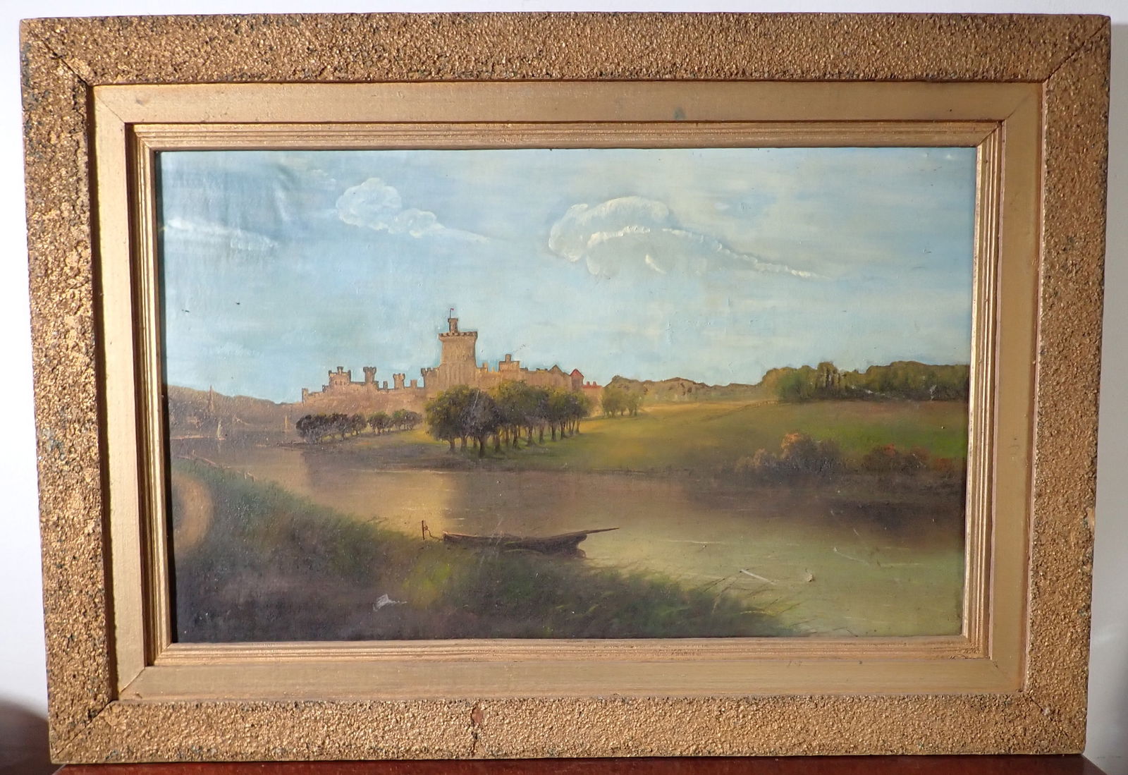 Oil on Canvas Painting: Apprx 31 1/2" x 45 1/2". Seems to be signed, but can not make it out. If shipping is needed , contact UPS Store 5528 to get a quote before bidding !