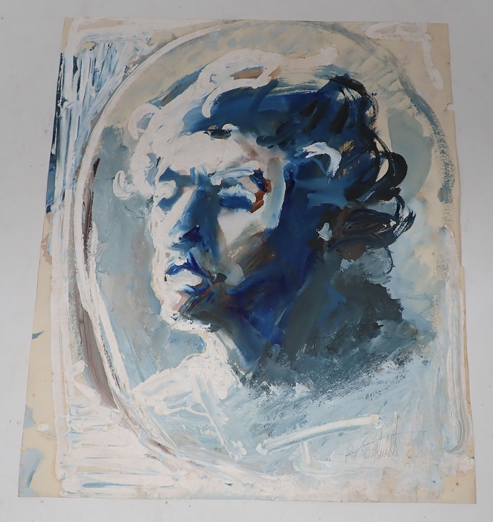 Signed Oil on Paper (1 of 2)