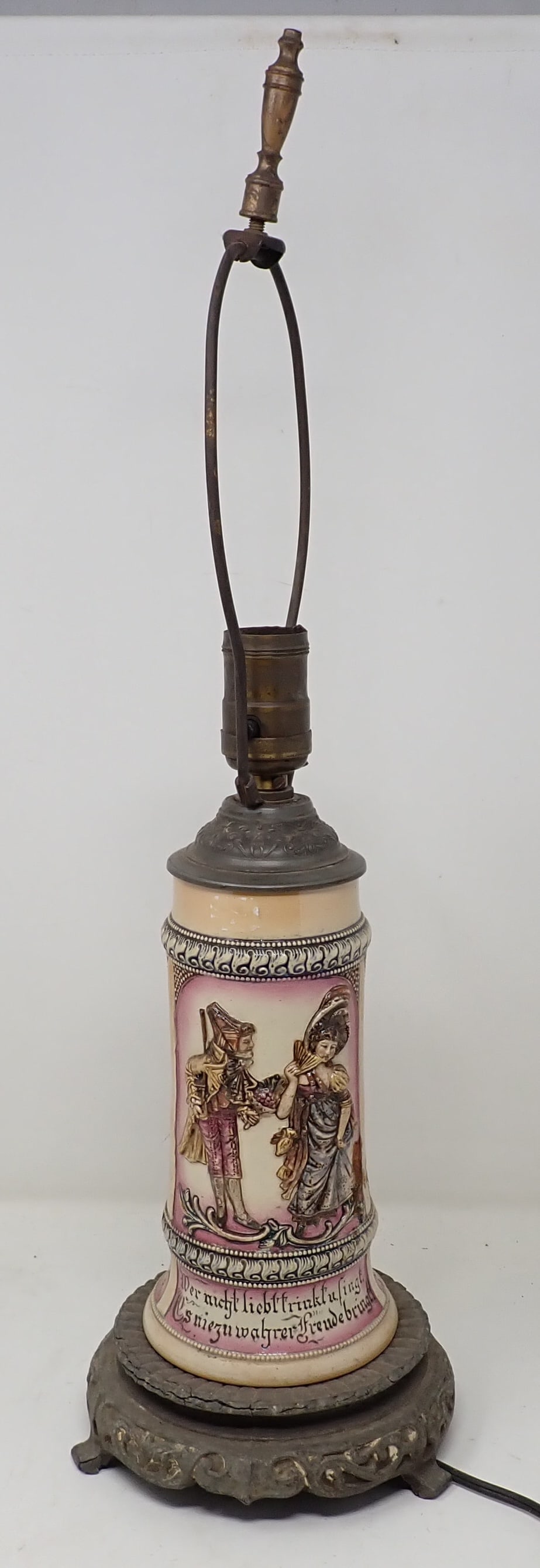 German Lidded Stein Table Lamp (1 of 6)