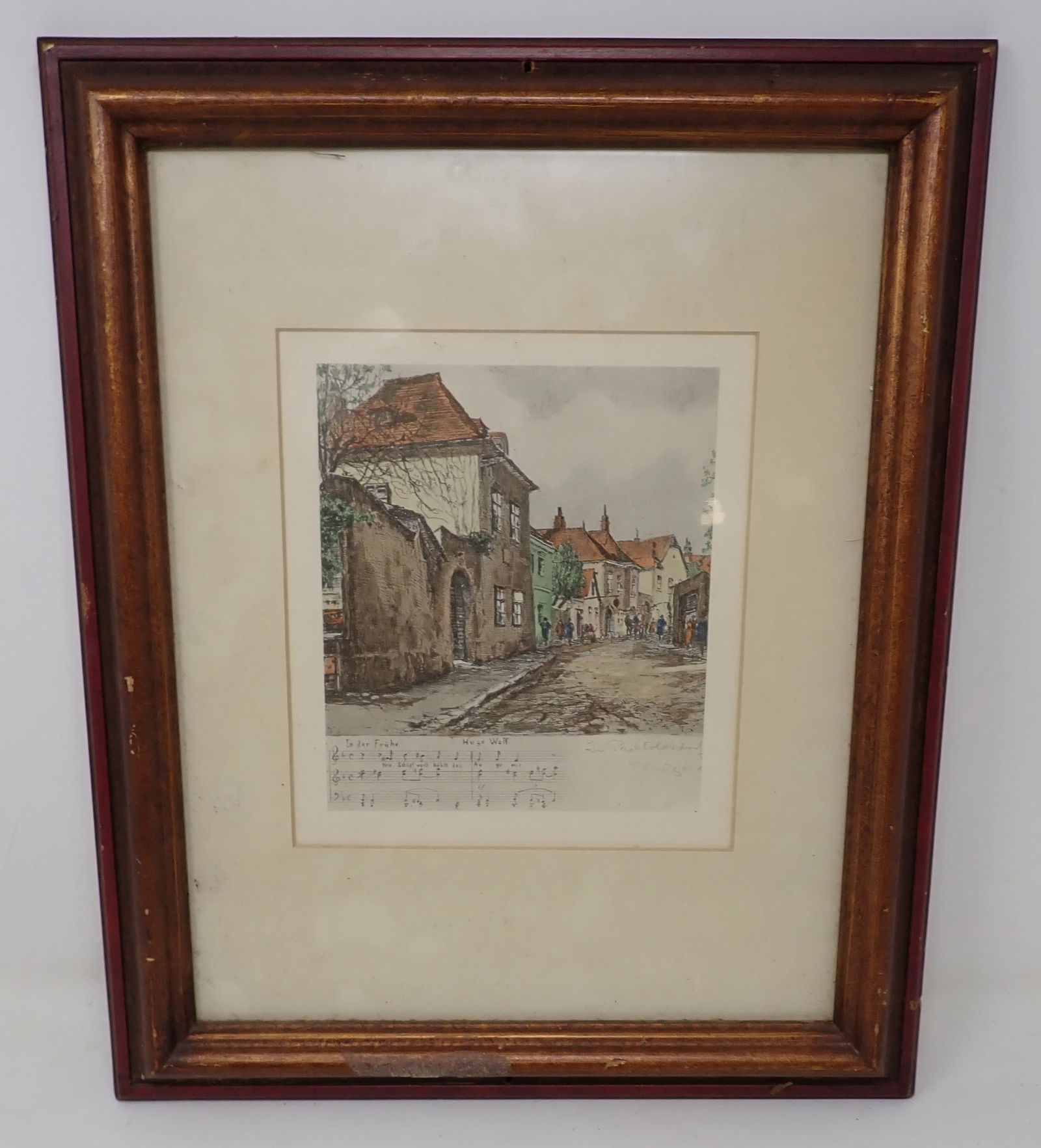 Signed Hand Colored Litho (1 of 5)