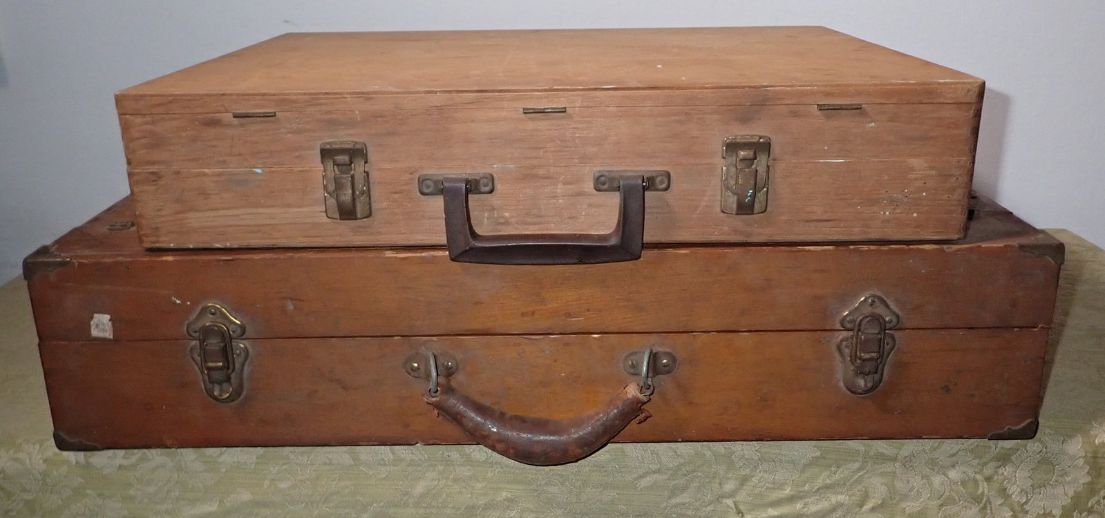 2 Art Boxes: Largest is approx 5 1/4" x26" x 22". NO shipping