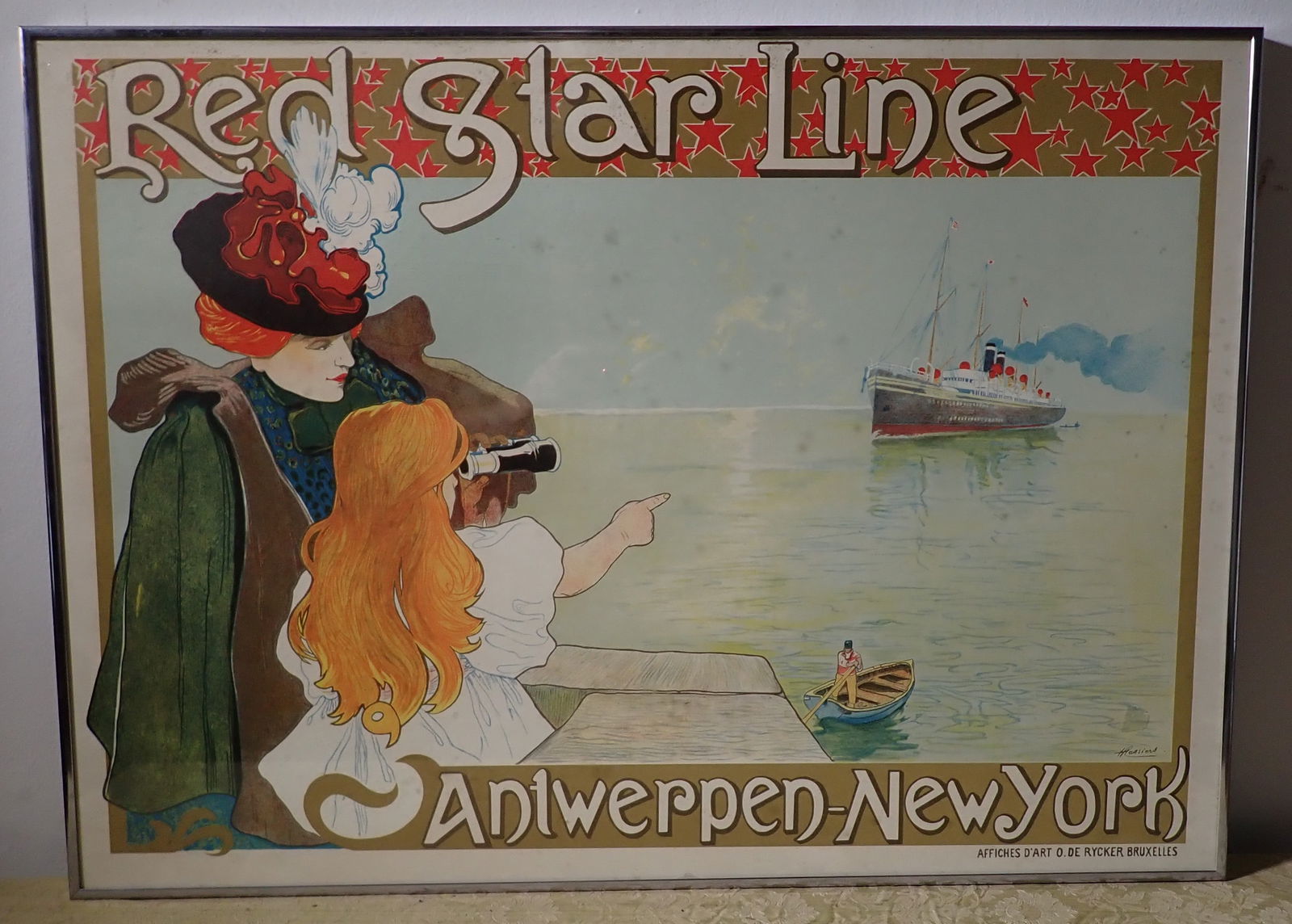 H. Cassiers Red Star Line Antwerpen Poster (1 of 4)