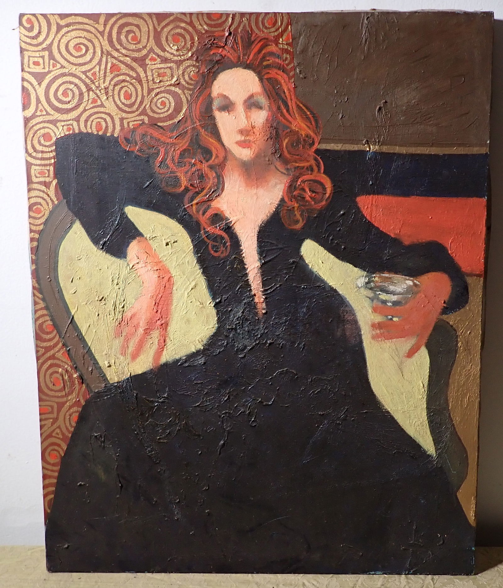 Oil on Canvas Painting Attri to Wally Barnette (1 of 2)