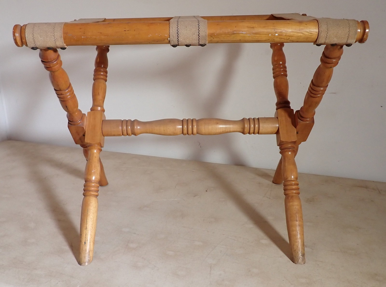 Luggage Stand: Approx 16 1/4" x 24" x 19" tall. NO SHIPPING