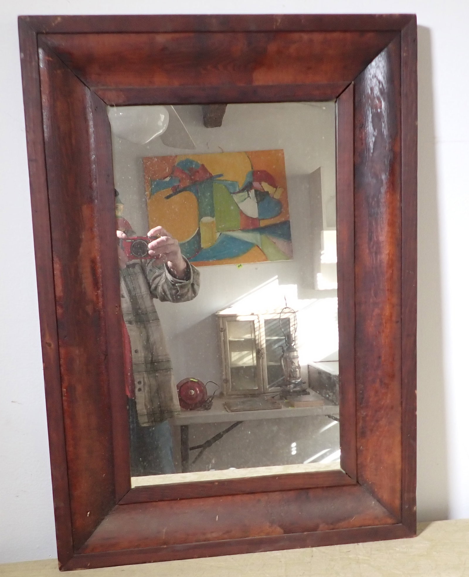 Wall Mirror: Approx 21 1/2" x 31". NO shipping !