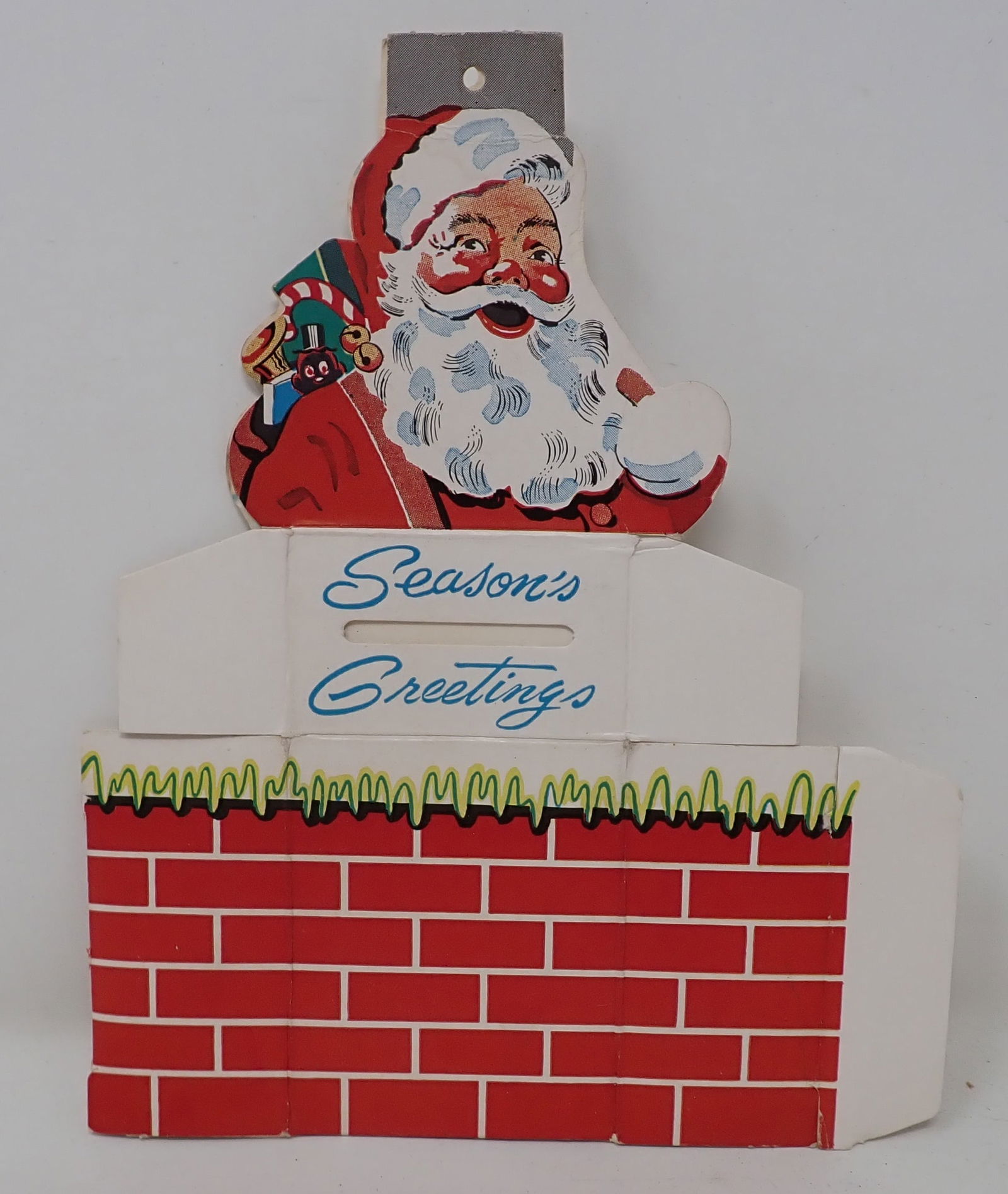 6 Bankers Federal Savings Diecut Santa Displays (1 of 2)