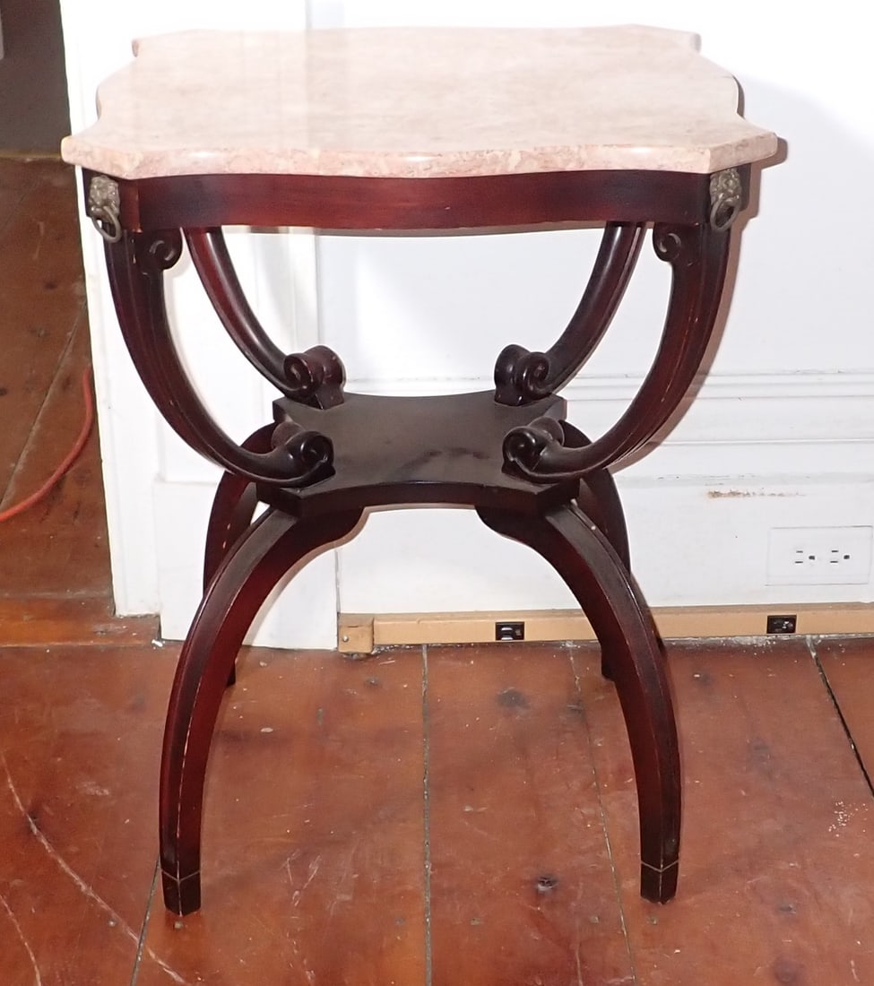 Pink Marble Top Stand (1 of 4)