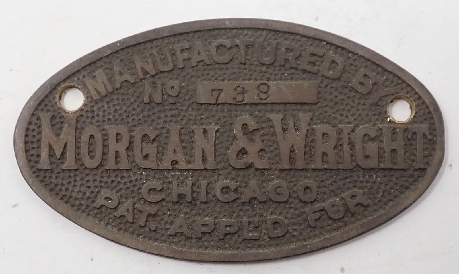 Morgan & Wright Chicago Bicycle Tire Emblem (1 of 2)