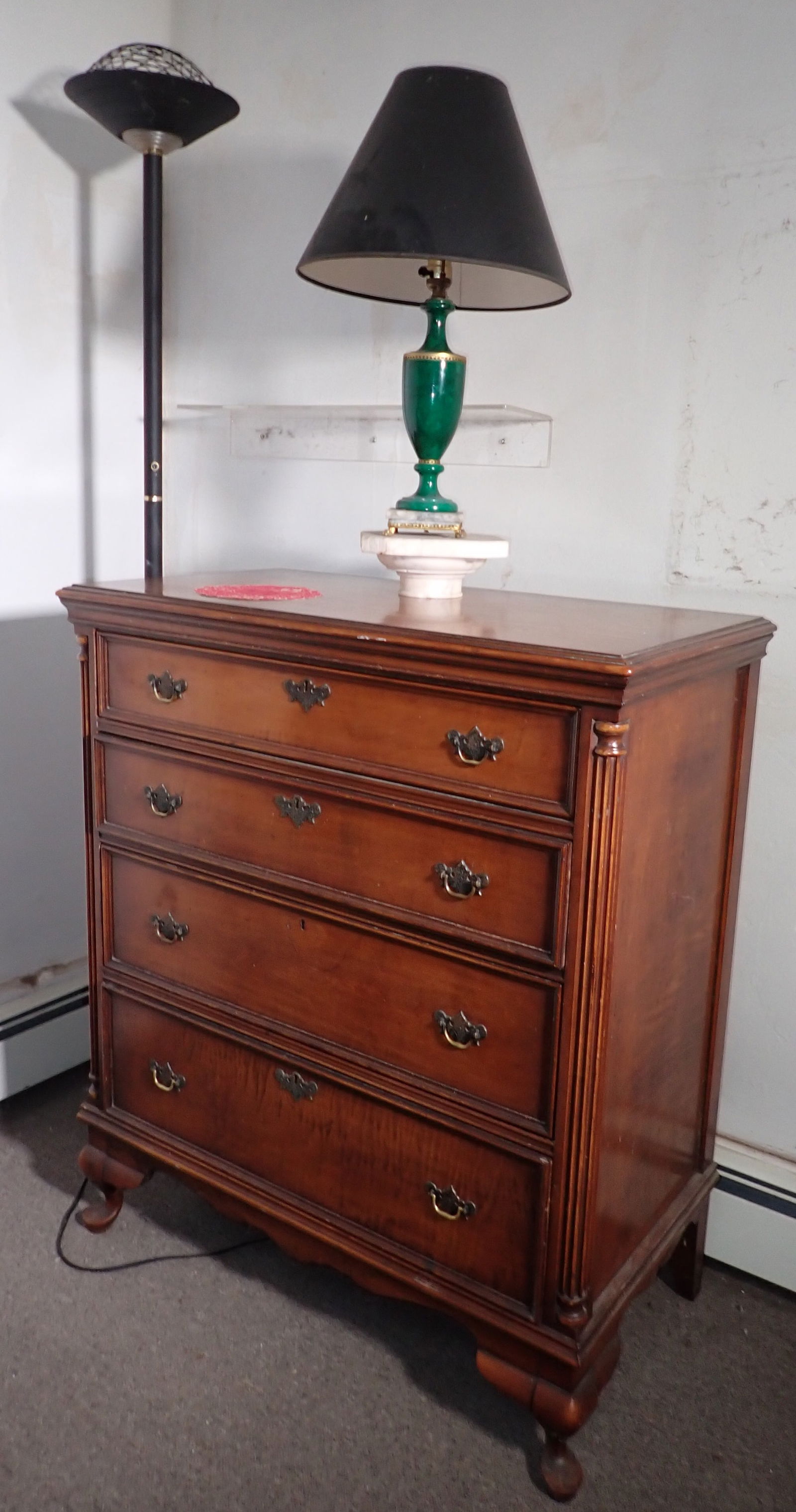 Torchiere Lamp Marble Table Lamp & Dresser (1 of 4)