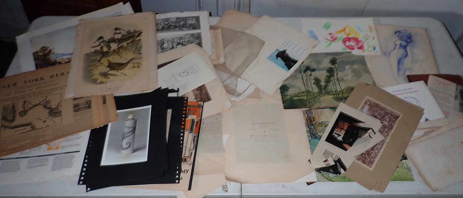 Art Sketches Lithos Ephemera & Misc: Lot of misc