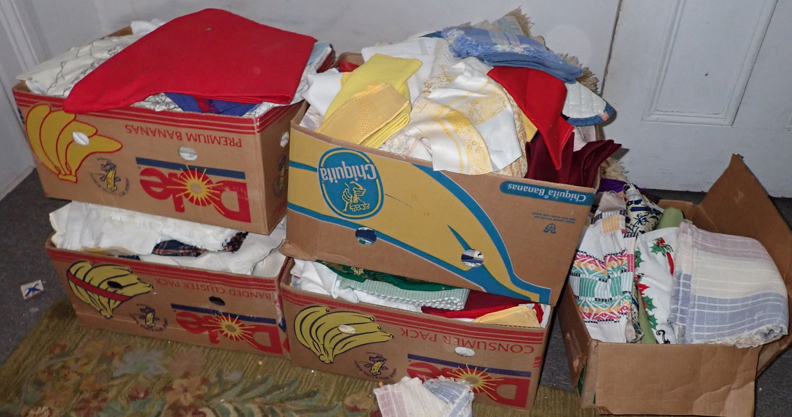 Boxes of Misc Linens (1 of 5)