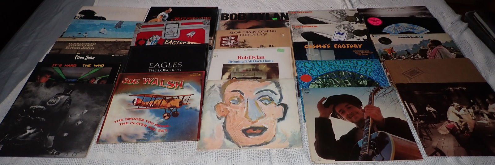 Bob Dylan Led Zeppelin Elton John & Misc Records (1 of 7)