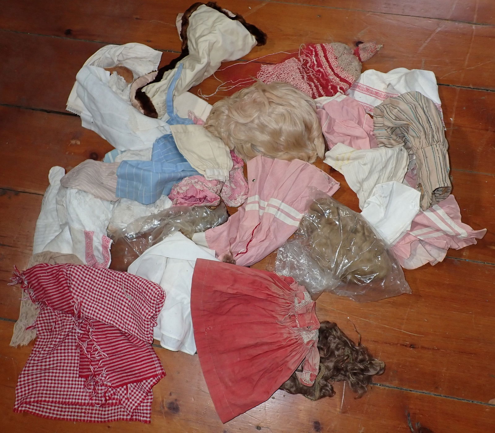 Pile of Doll Clothes & Misc (1 of 3)