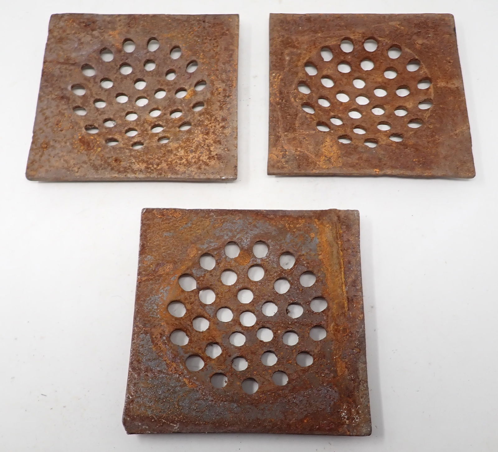 3 Cast Iron Drain Grates (1 of 1)