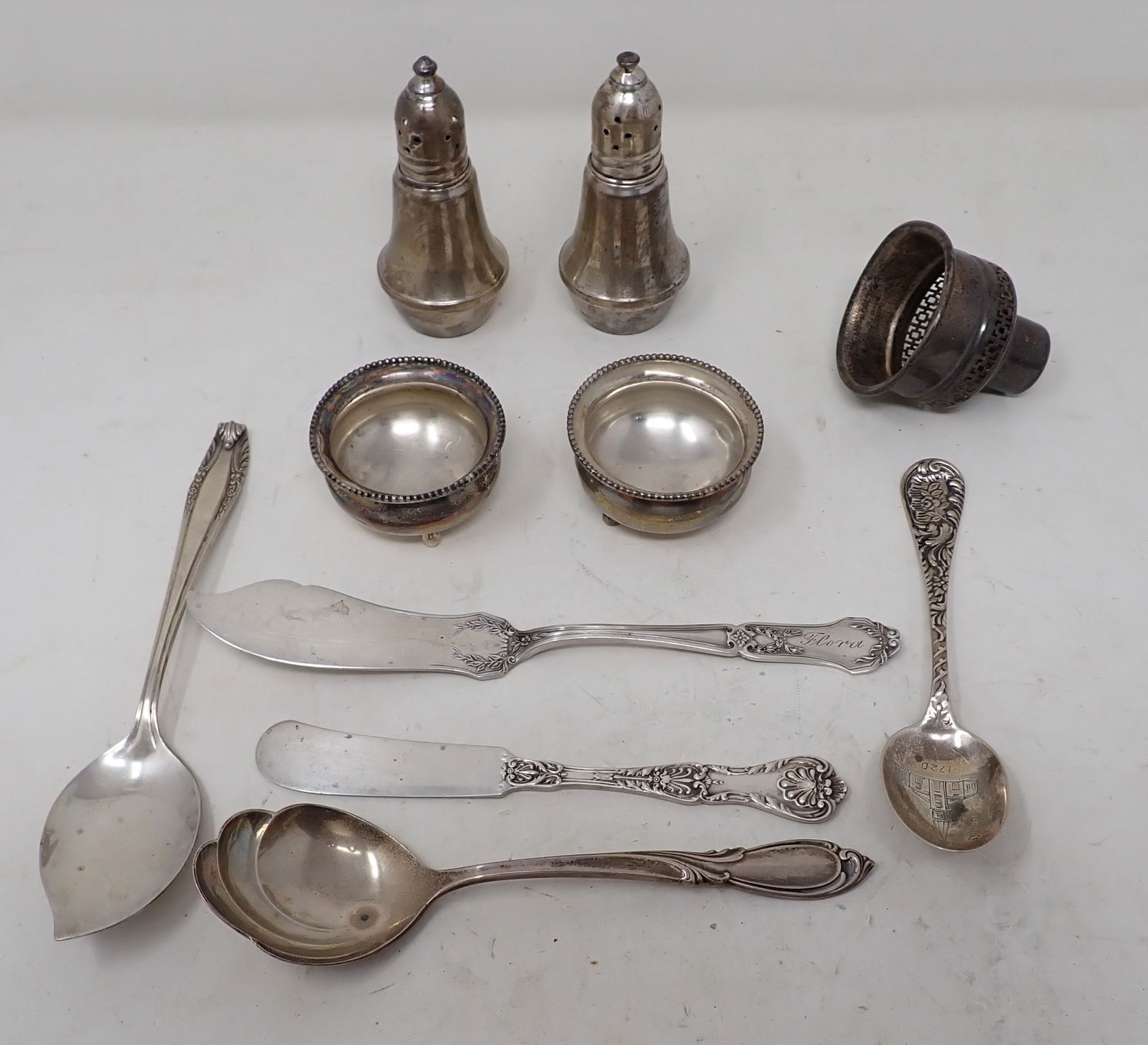 Sterling Silver Salts Spoons Knives (1 of 6)