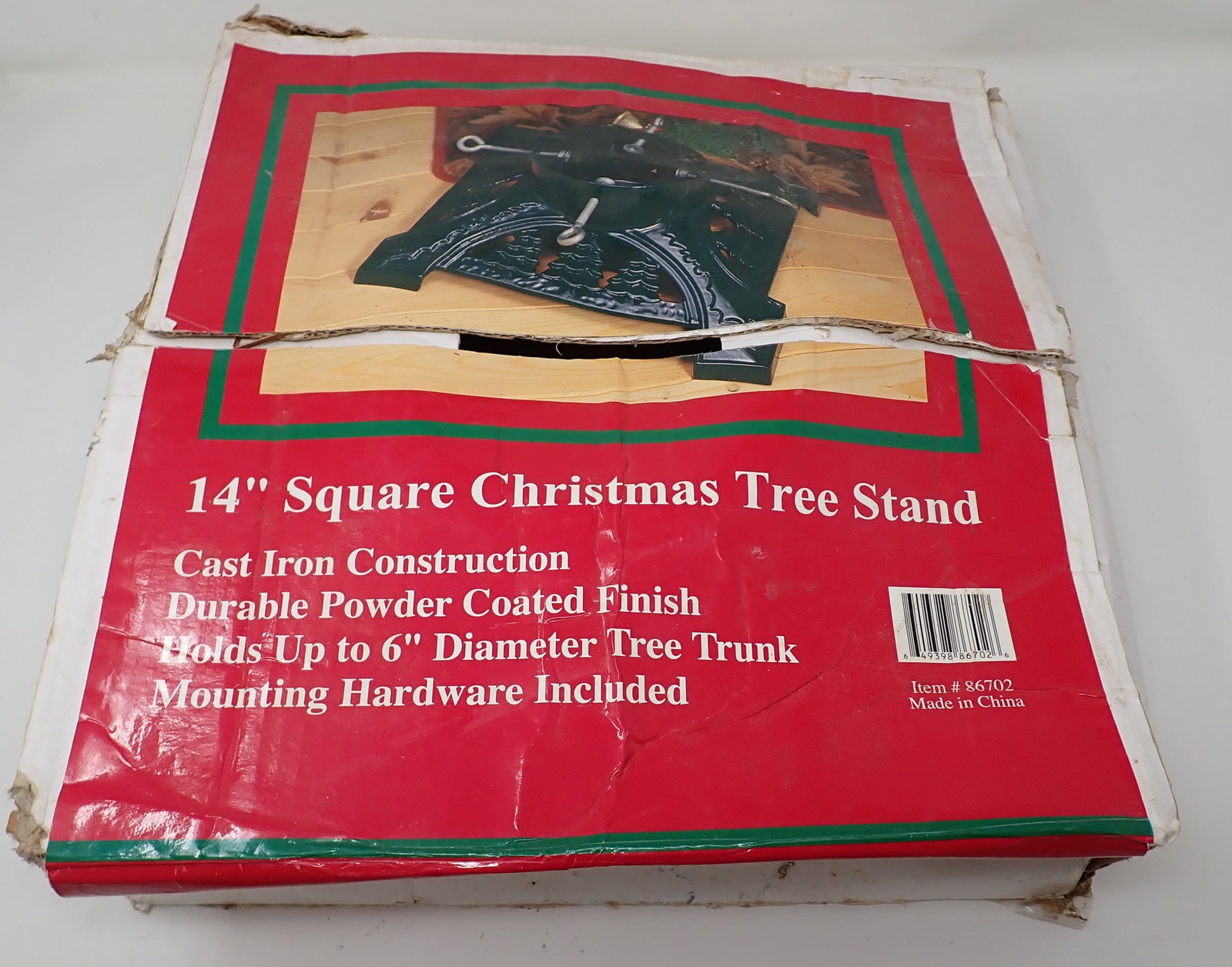 Cast Iron Christmas Tree Stand: 14"