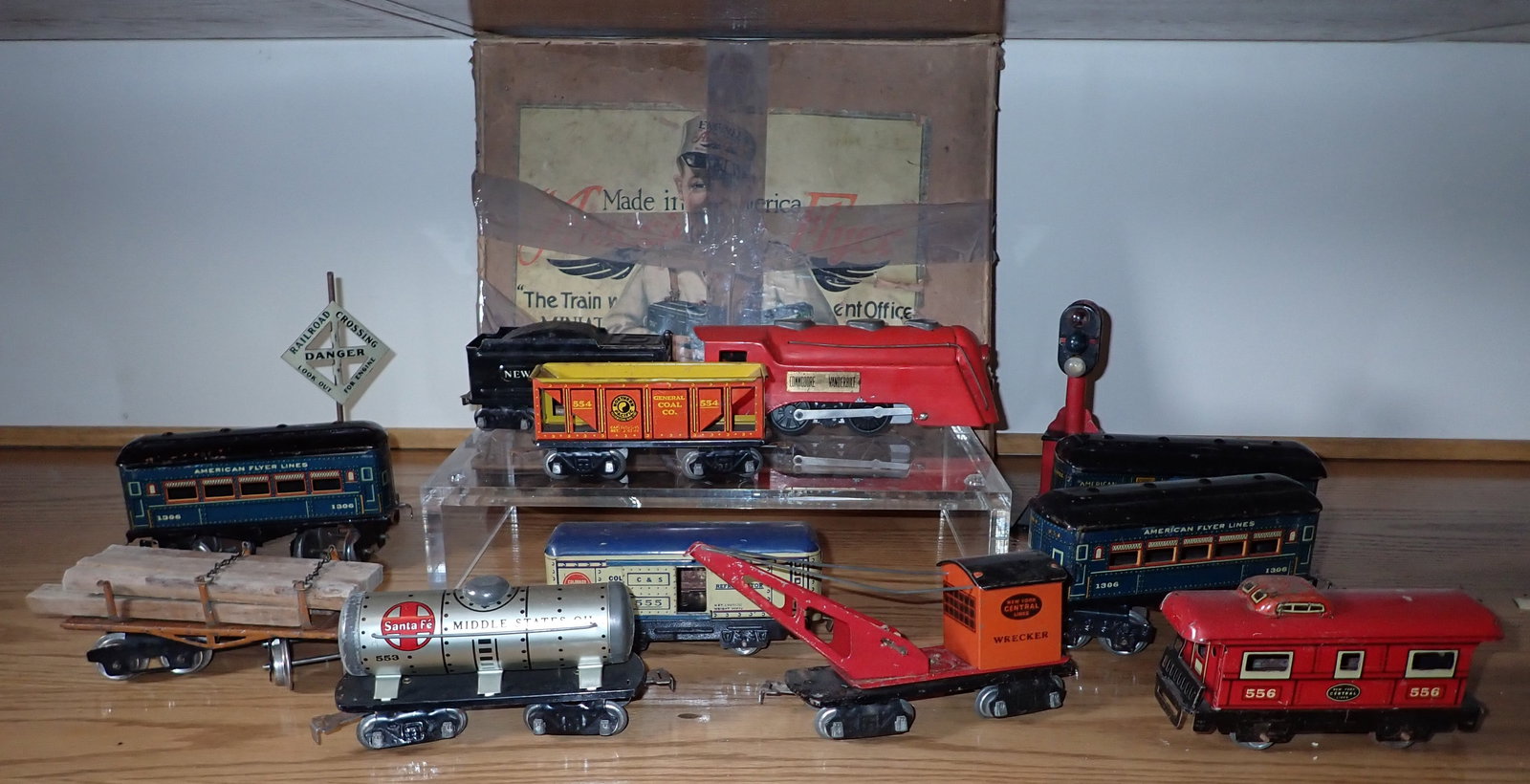 American Flyer Train Set Commodore Vanderbilt Engine (1 of 14)