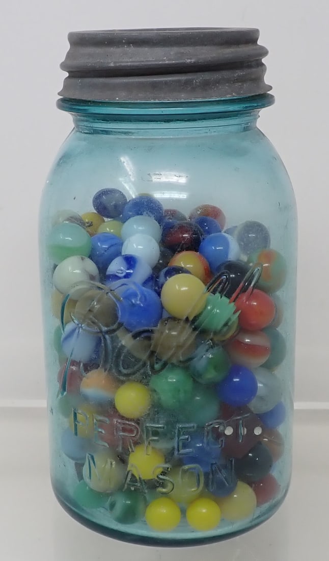 Mason Jar of Marbles (1 of 6)
