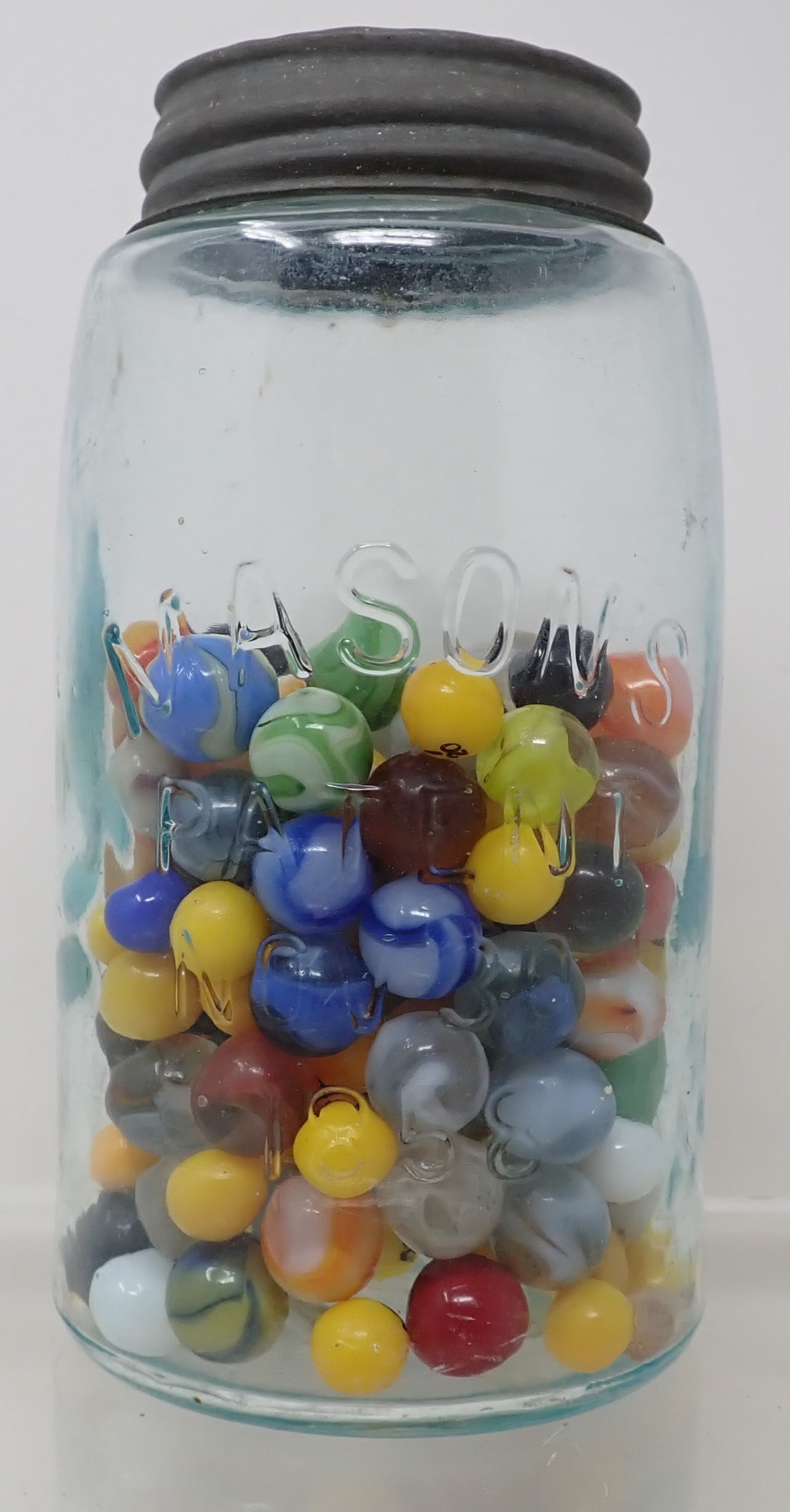 1858 Mason Jar & Marbles (1 of 5)