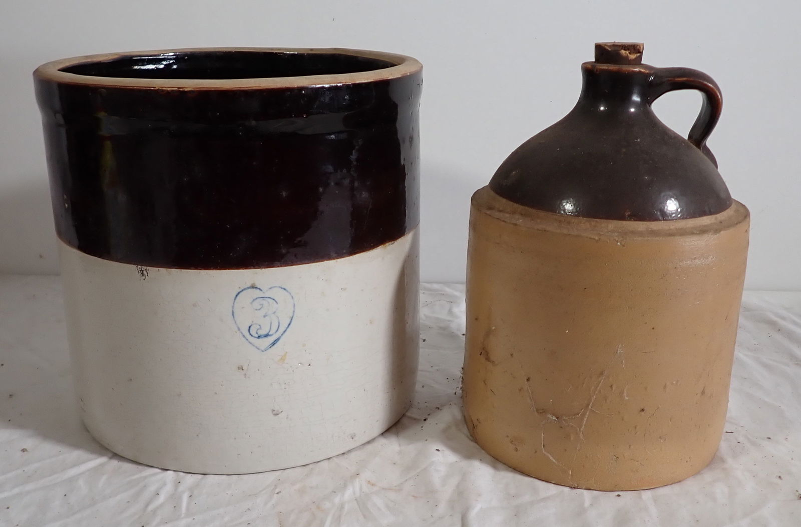 stoneware Crocks & Jug (1 of 3)