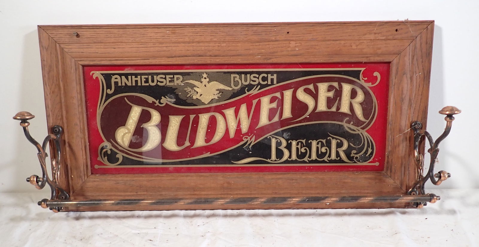 Budweiser Sign / Coat Rack (1 of 2)
