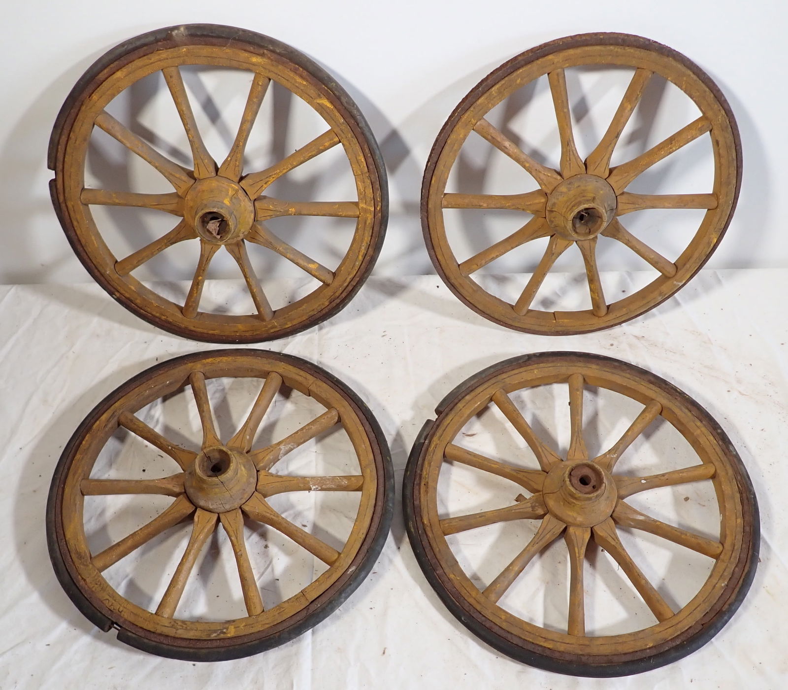 Wooden Goat Cart / Wagon Wheels (1 of 5)