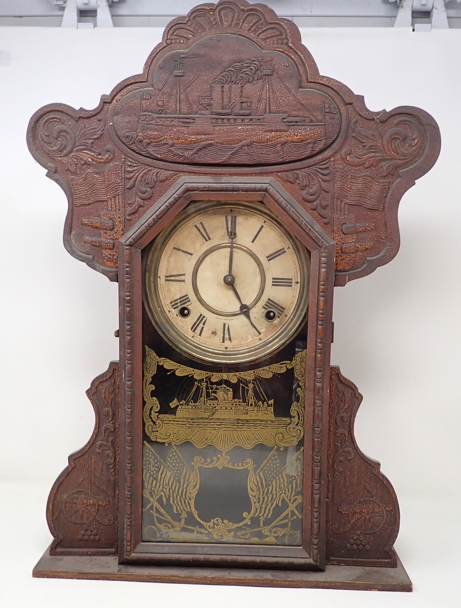 Ingraham Maine Patriotic Mantle Clock (1 of 12)