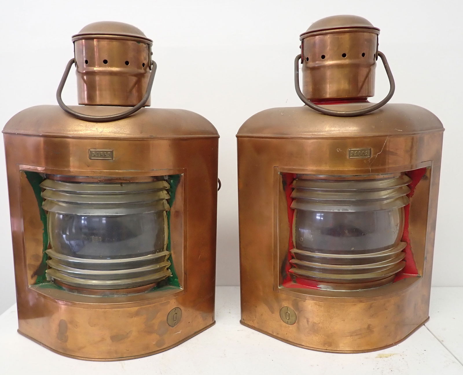 Pair of J.H Peters & Bay Copper Ships Lanterns (1 of 20)