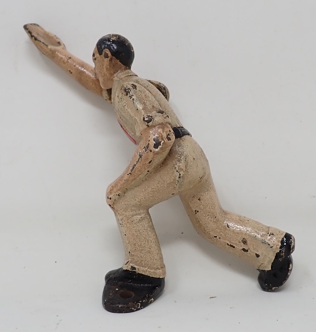 Cast Iron Bowler / Bowling Part / Figure: Approx 4" tall.