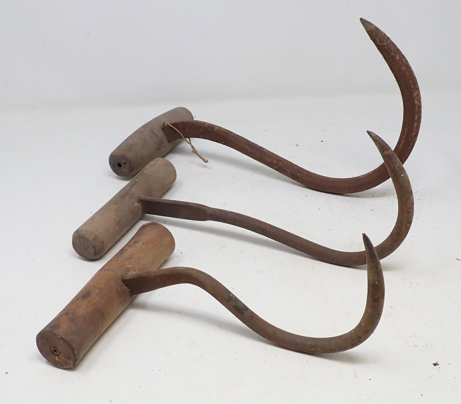 3 Hay Hooks: Longest is approx 11" long