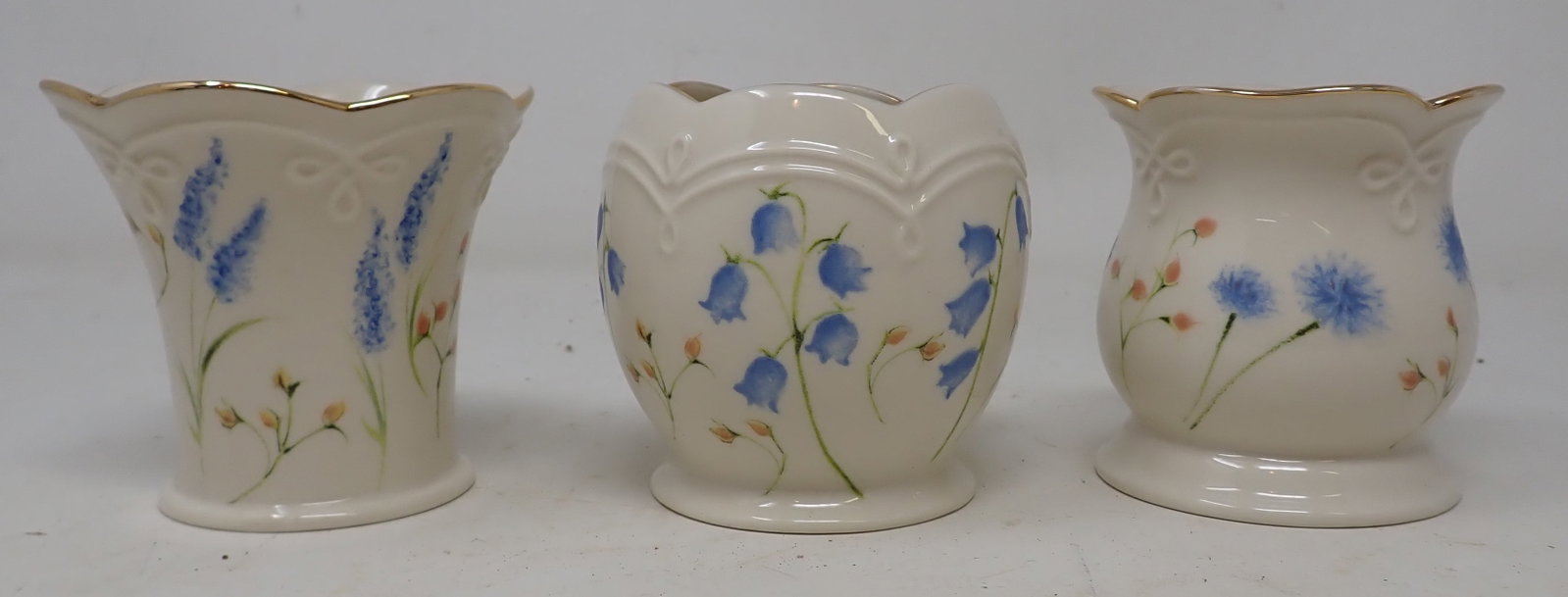 3 pcs of Lenox: Approx 3 1/4" tall.