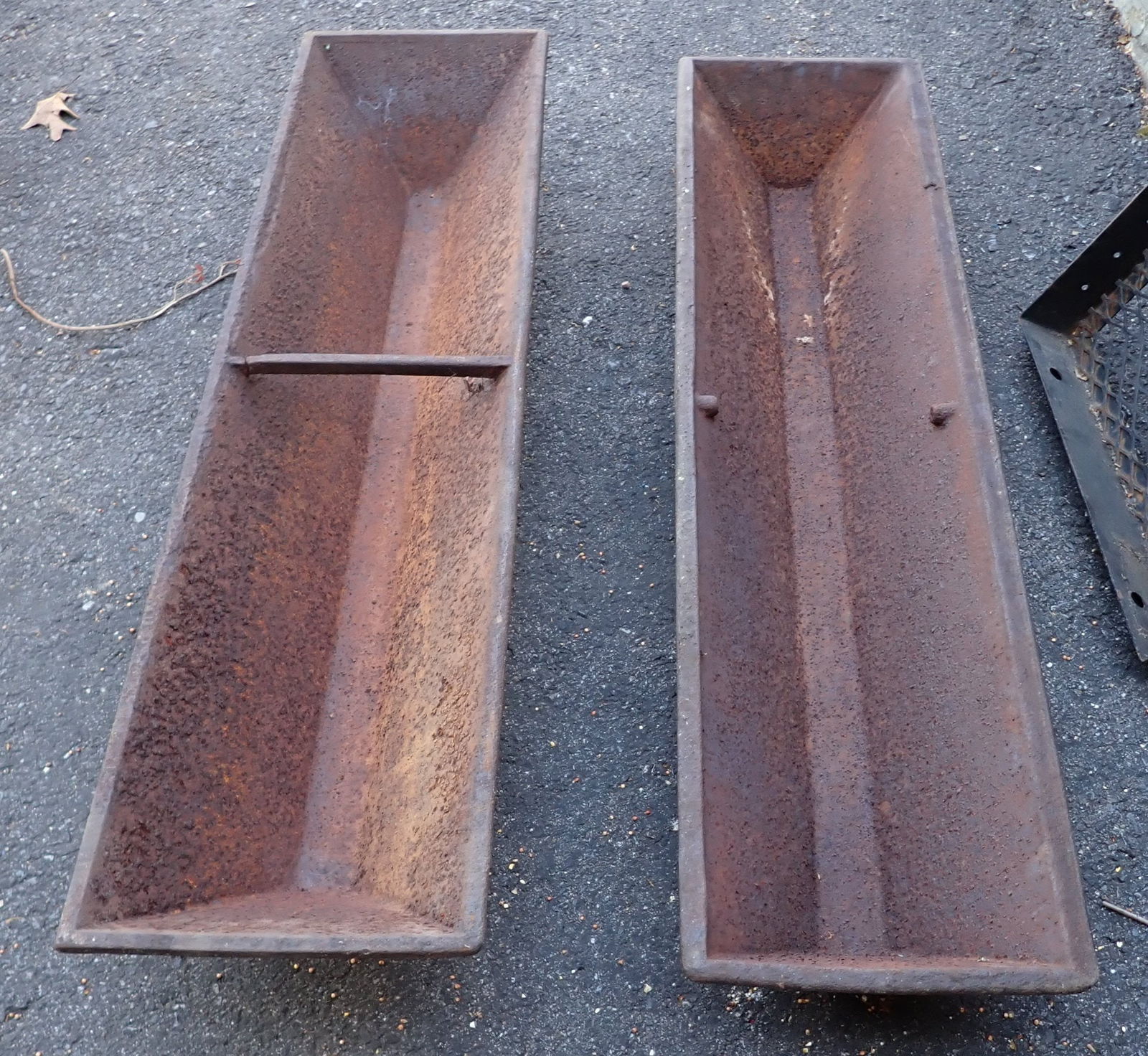 2 Cast Iron Pig Troughs (1 of 2)