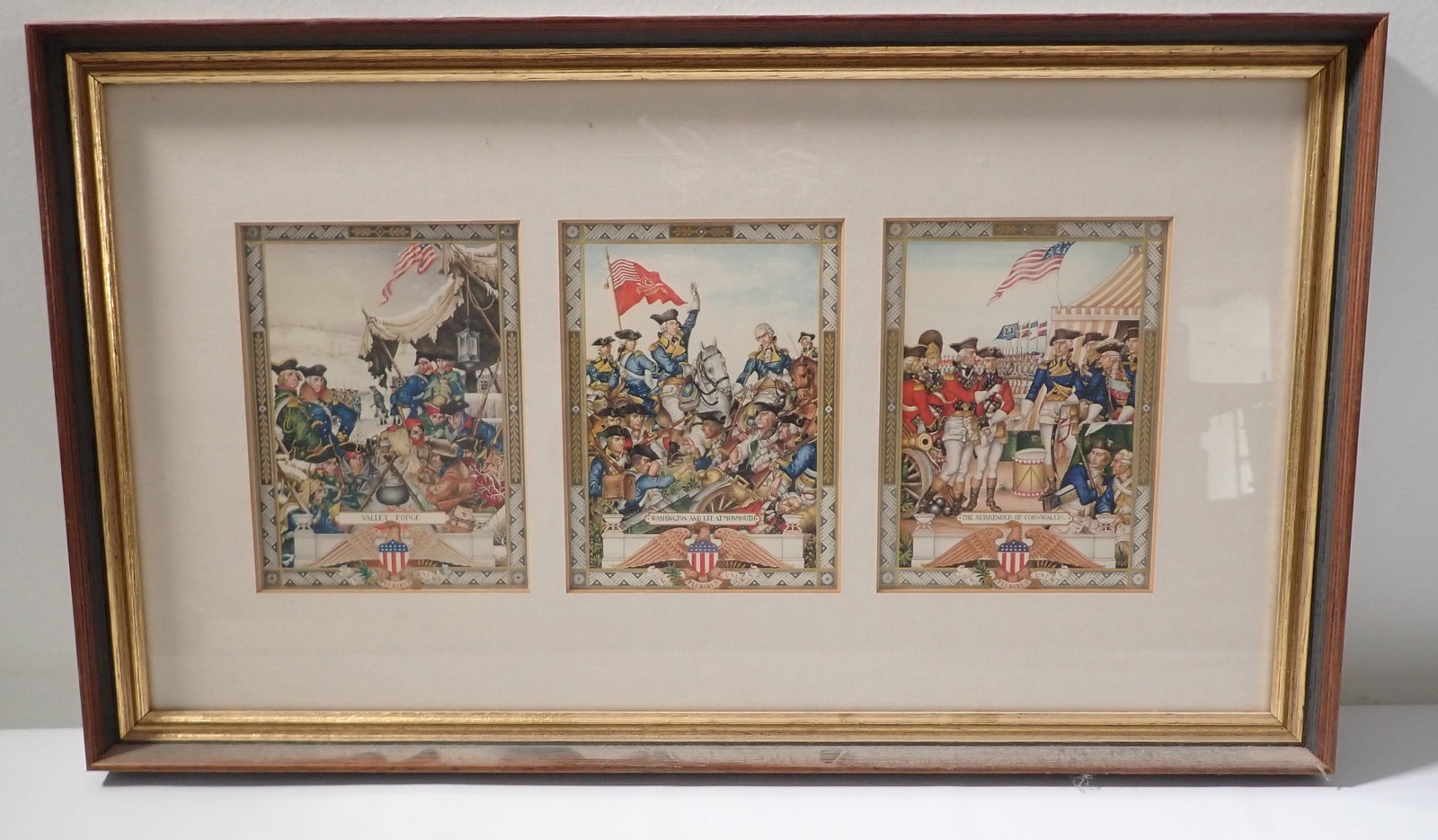 Valley Forge Washington at Lee at Monmouth Litho (1 of 5)