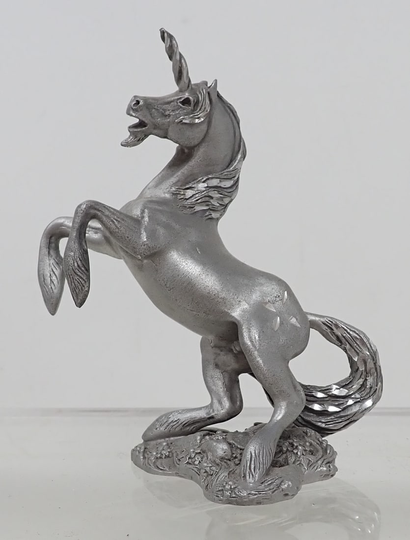 1980 Hudson Pewter Unicorn: Approx 3 1/2" tall.