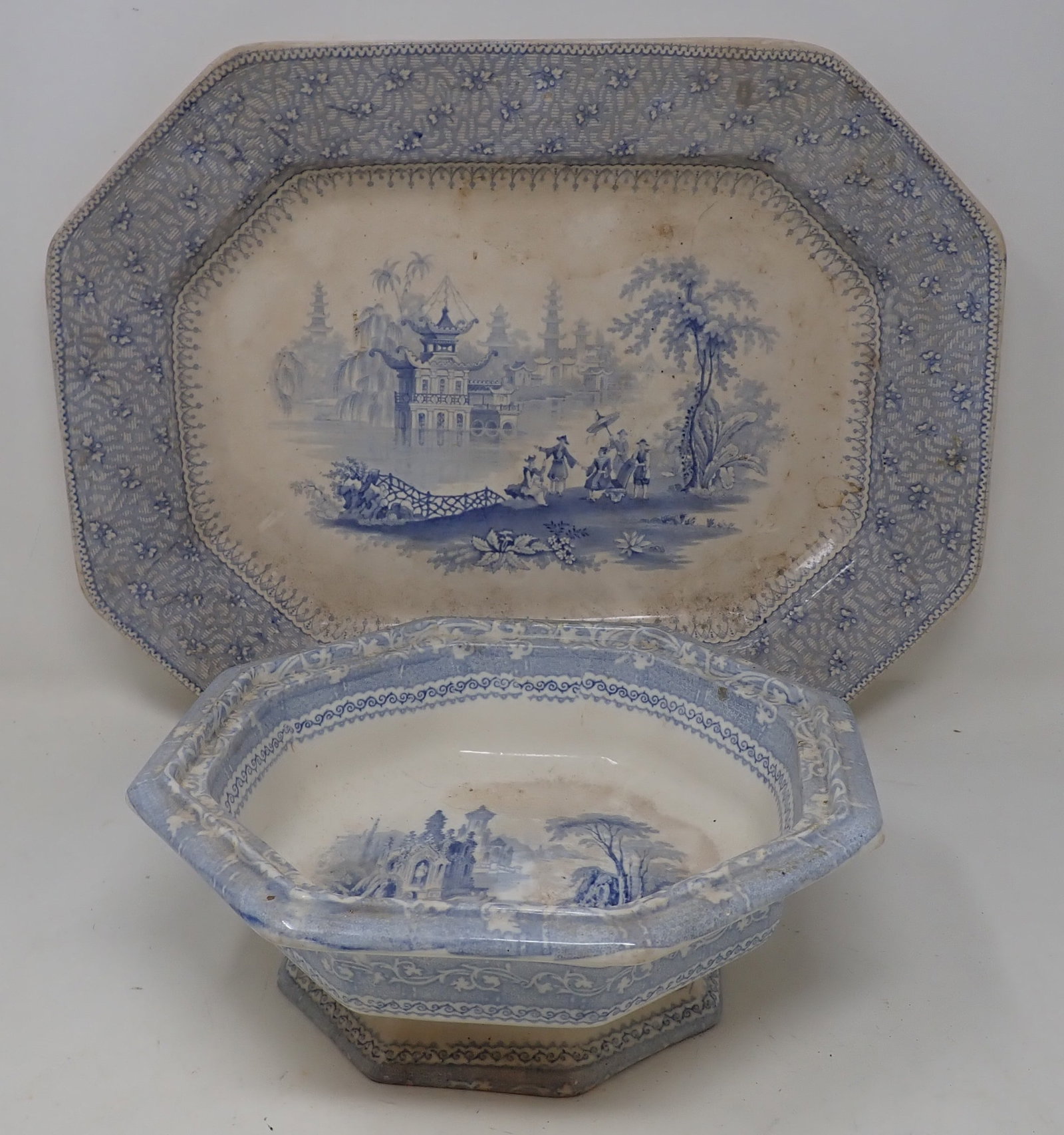 Pekin Platter Goodwin Ironstone Veggie Dish: Platter is apprx 12" x 15 3/4"