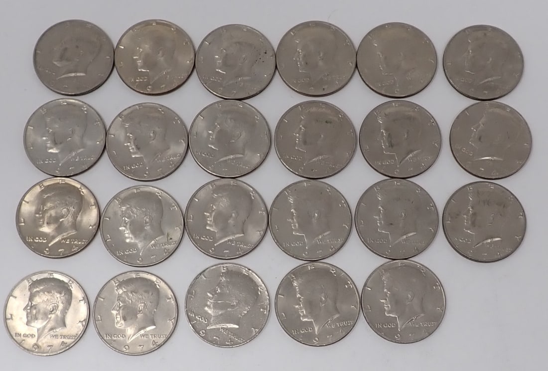 (23) 1974 Kennedy Half Dollars (1 of 5)
