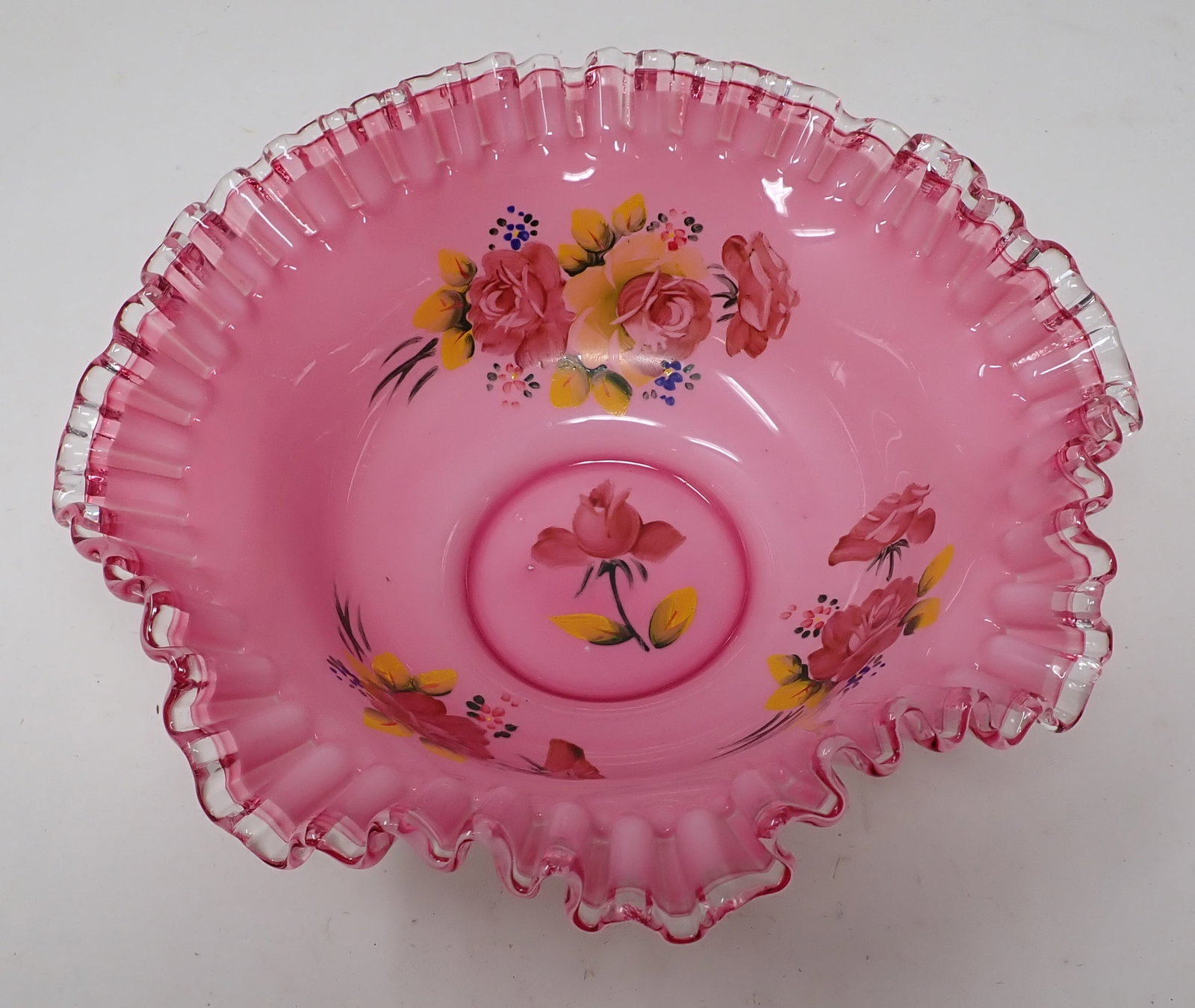 Hand Painted Fenton Bowl (1 of 3)