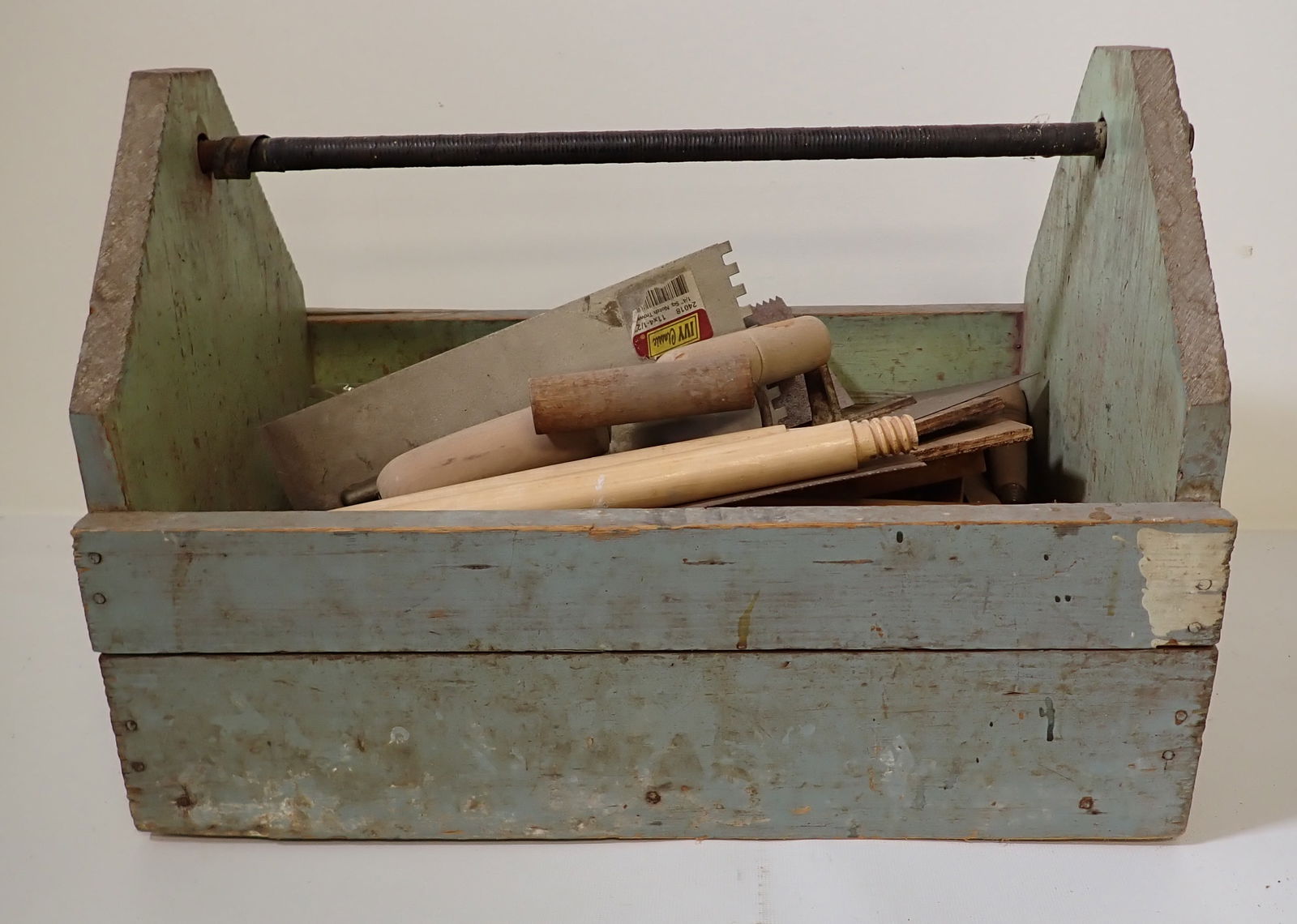 Tool Tote w/ Handles Trowels & Misc (1 of 6)