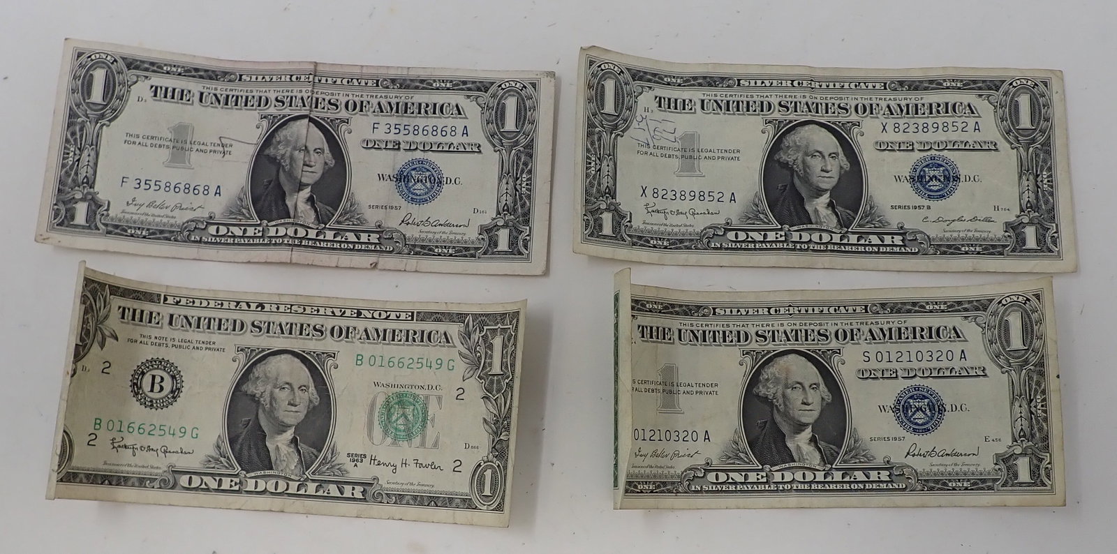 $1 Silver Certificates & Federal Reserve Note: Getting all pictured