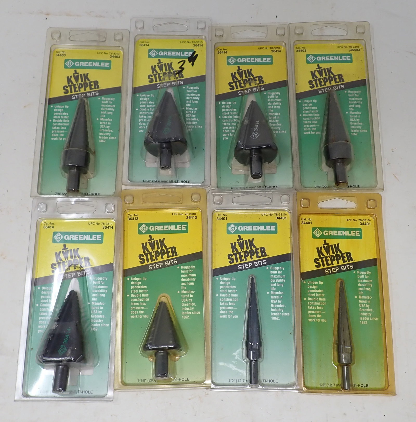 8 Greenlee Kwik Steppers Step Bits (1 of 3)