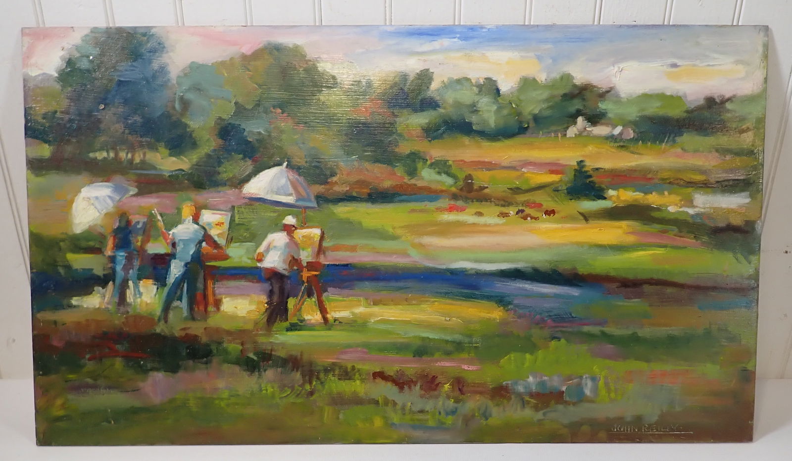 John Reilly Artists in Farm Field Painting (1 of 5)