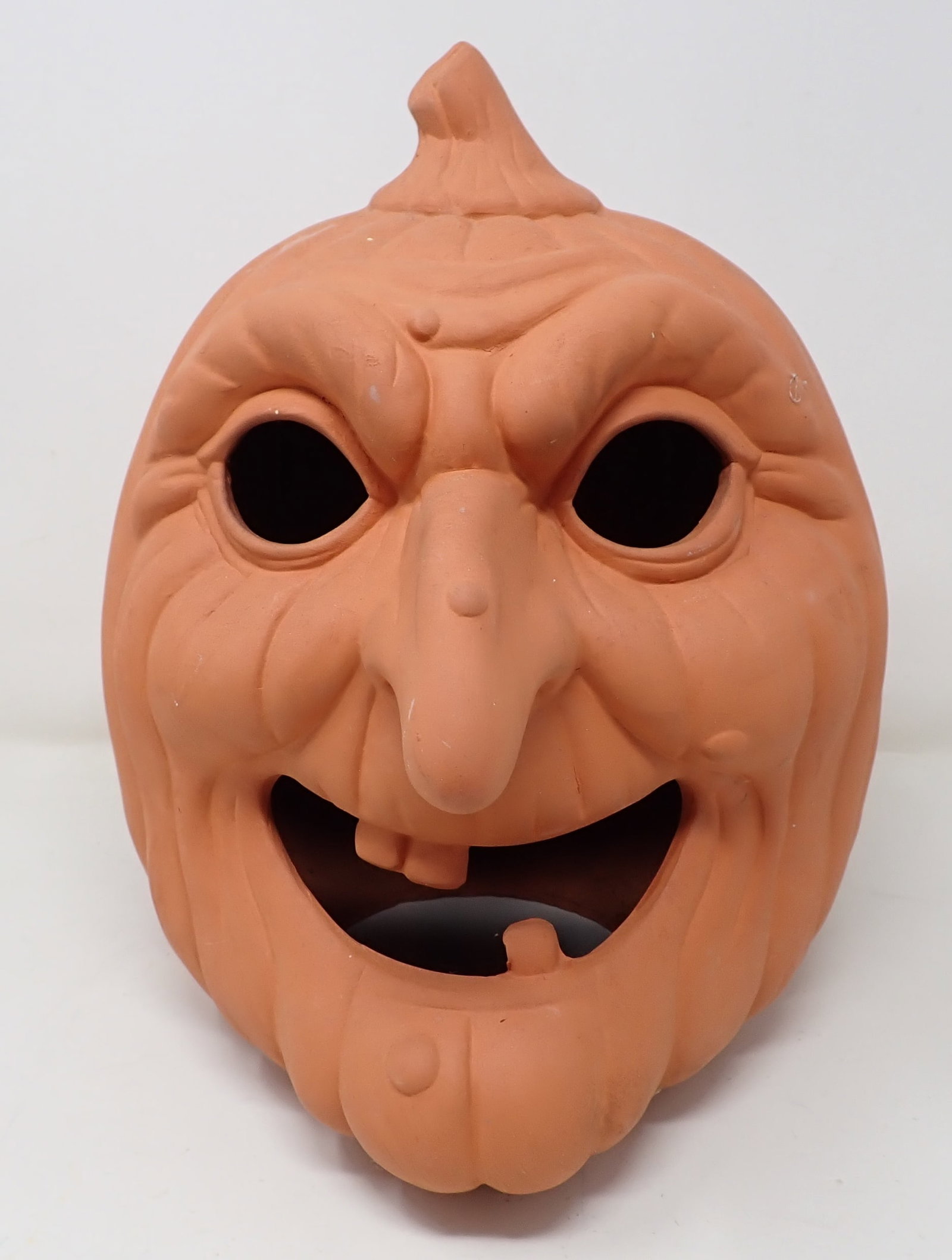 Ceramic Jack-O-Lantern: Approx 10 1/2" tall
