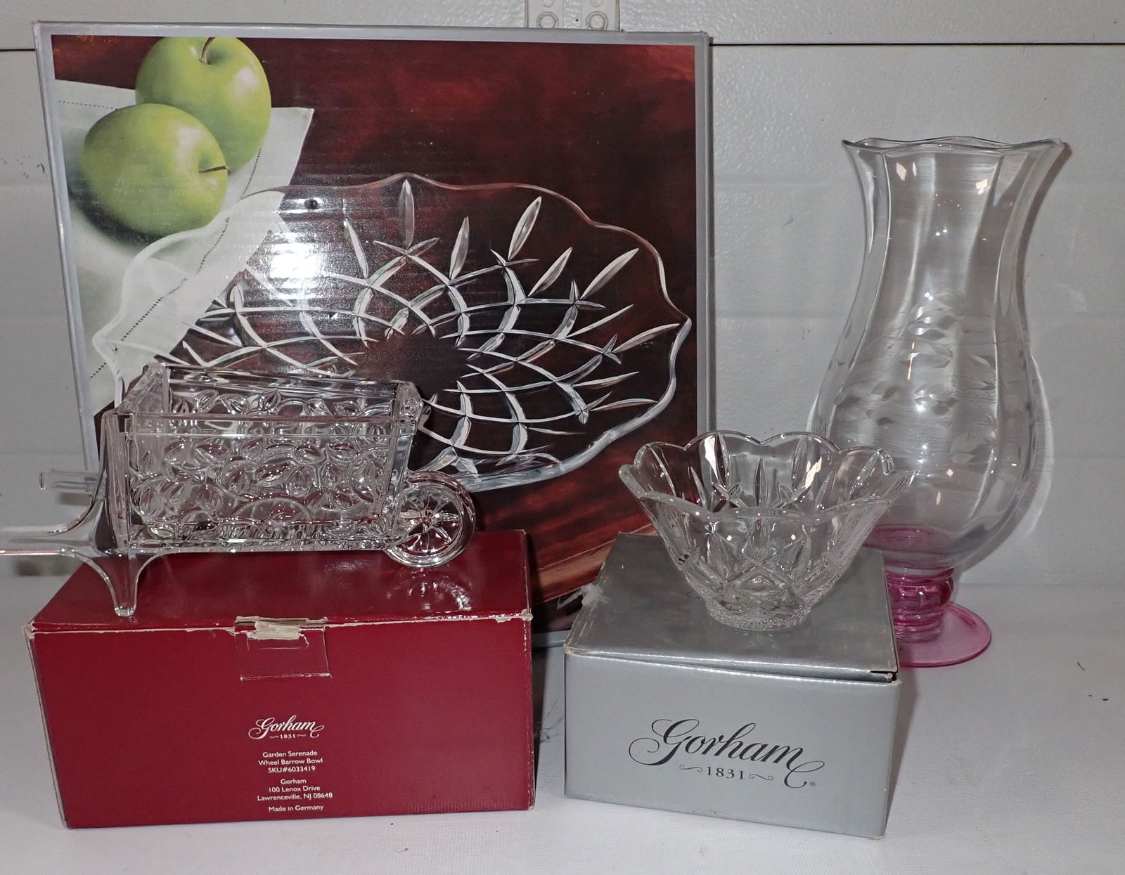 Gorham Crystal: Vase is apprx 12 1/4" tall. NO SHIPPING !