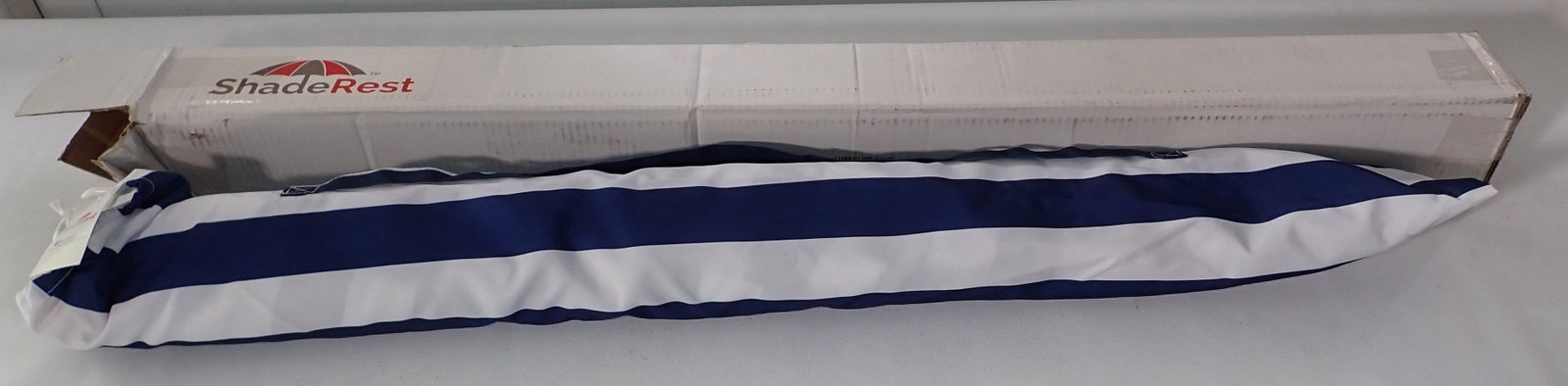 Shade Rest Umbrella: Approx 42" long in bag. No shipping