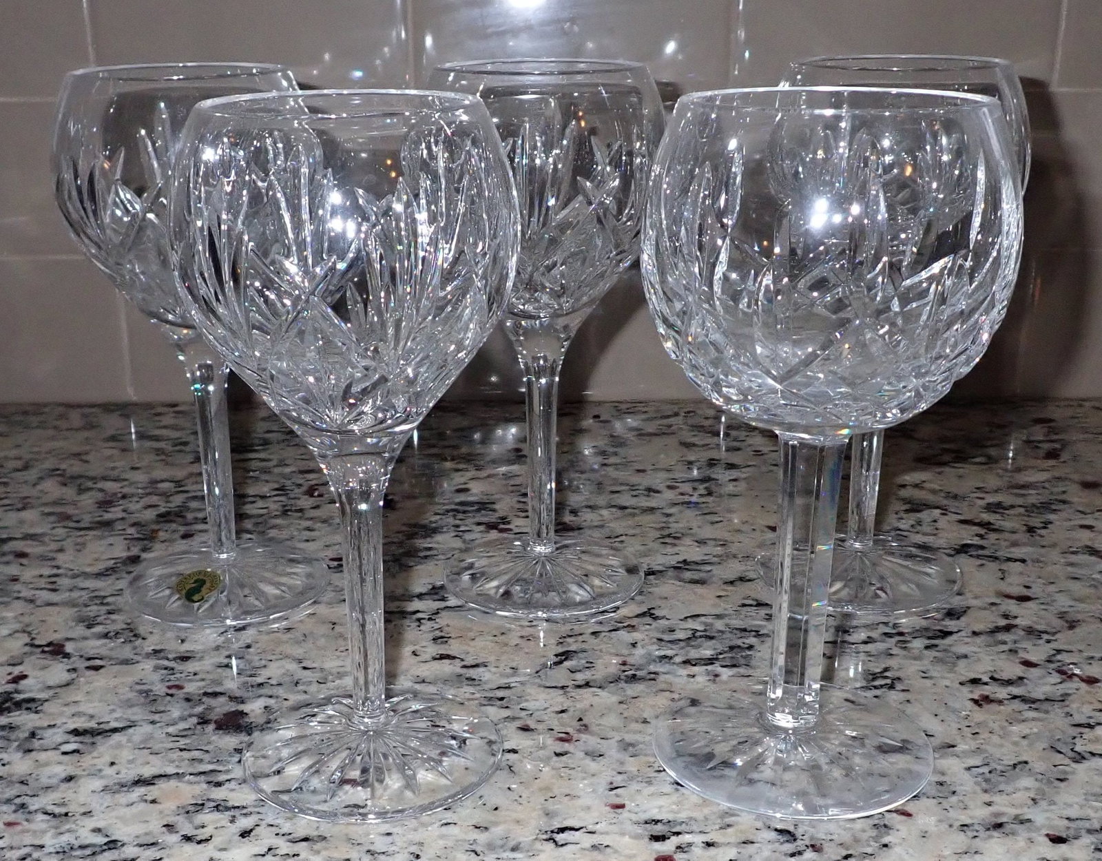 5 Waterford Crystal Goblets (1 of 4)