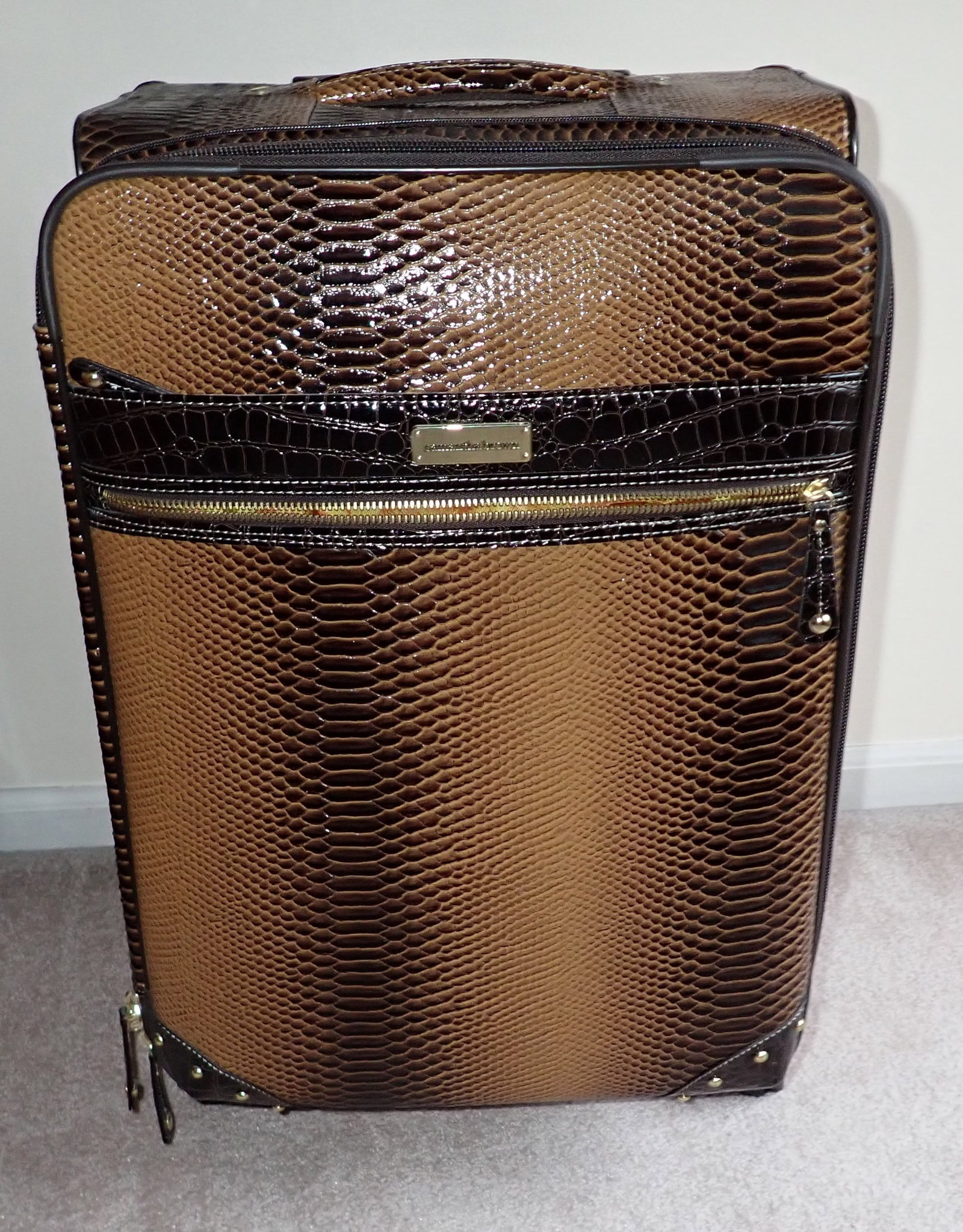 Samantha Brown Luggage: Largest is apprx 13 1/2" x 16 1/2" x 26" tall. NO shipping !