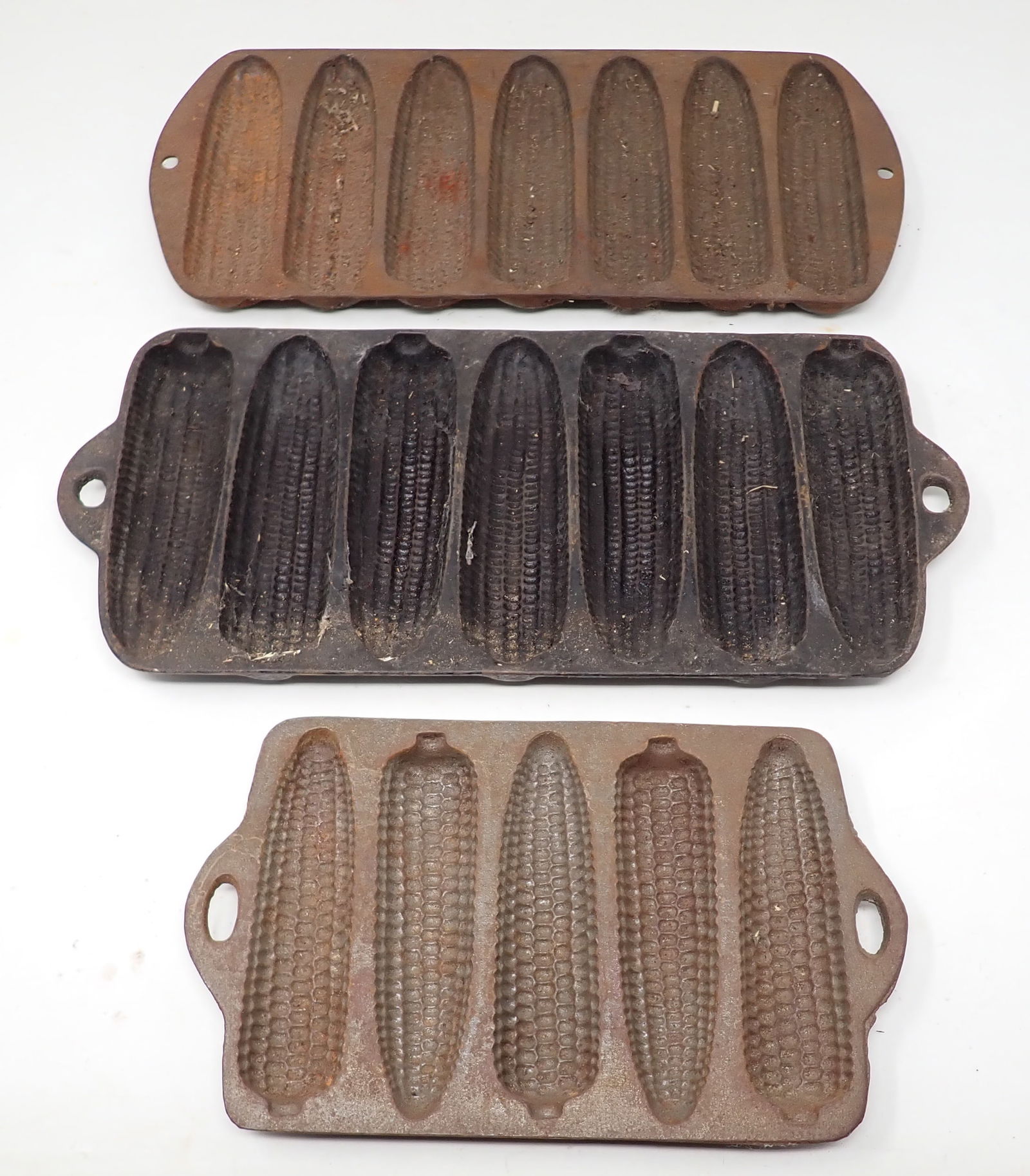 3 Cast Iron Corn Molds (1 of 2)